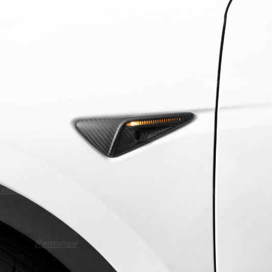 Hautosport Model 3 Highland Leaf Camera Carbon Fiber Full Coverage Sticker Kit For Tesla