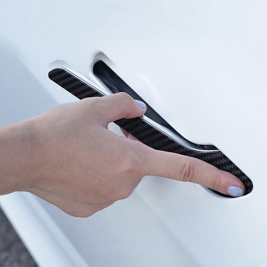 Real Carbon Fiber Door Handle Cover For Model 3/ Y/3 Highland