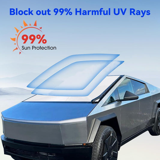 Windshield Sun Shade Umbrella for Cybertruck 2024 Upgrade