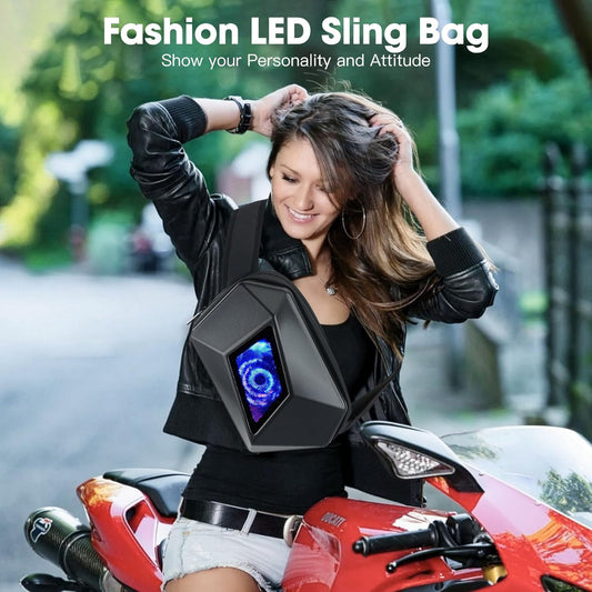 Smart LED Backpack  Waterproof Hard Shell LED Iron Man Backpack  Evil Eye backpack