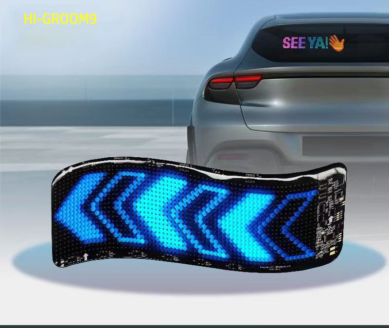 Car Smart Flexible Screen Led Sign Digital Car Rear Window Led Display|Hautosport