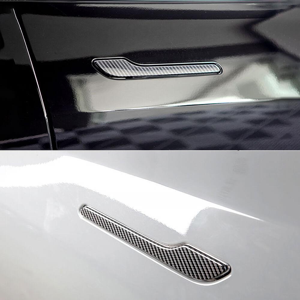 Real Carbon Fiber Door Handle Cover For Model 3/ Y - Tlyard